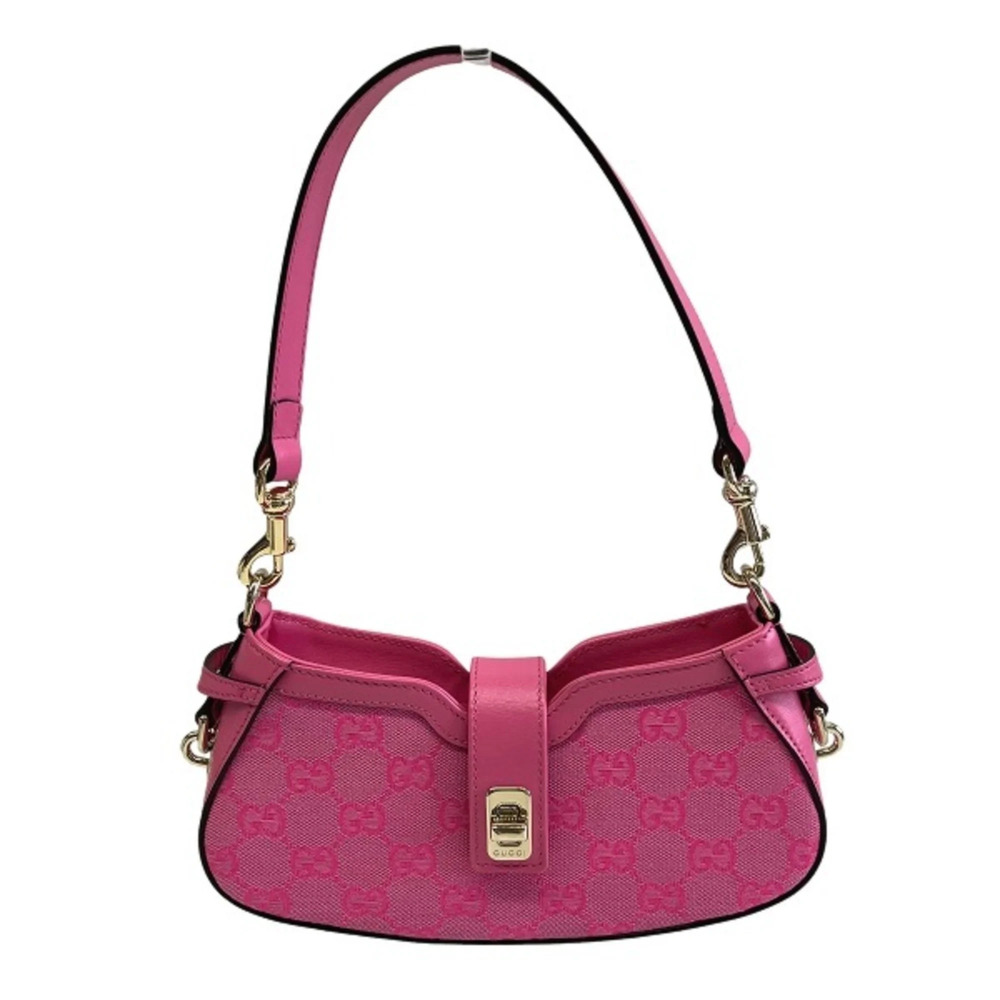 Gucci Moonside Mini Shoulder Bag, GG Canvas, Leather, 786035